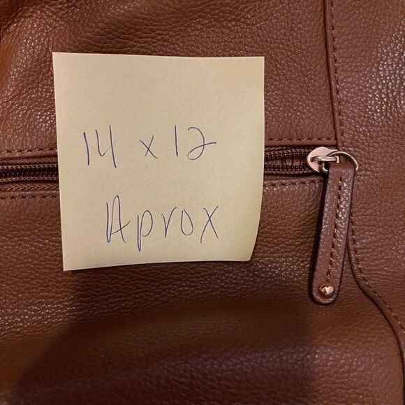 NWOT TIGNANELLO brown pebbled leather shoulder bag - Picture 8 of 8